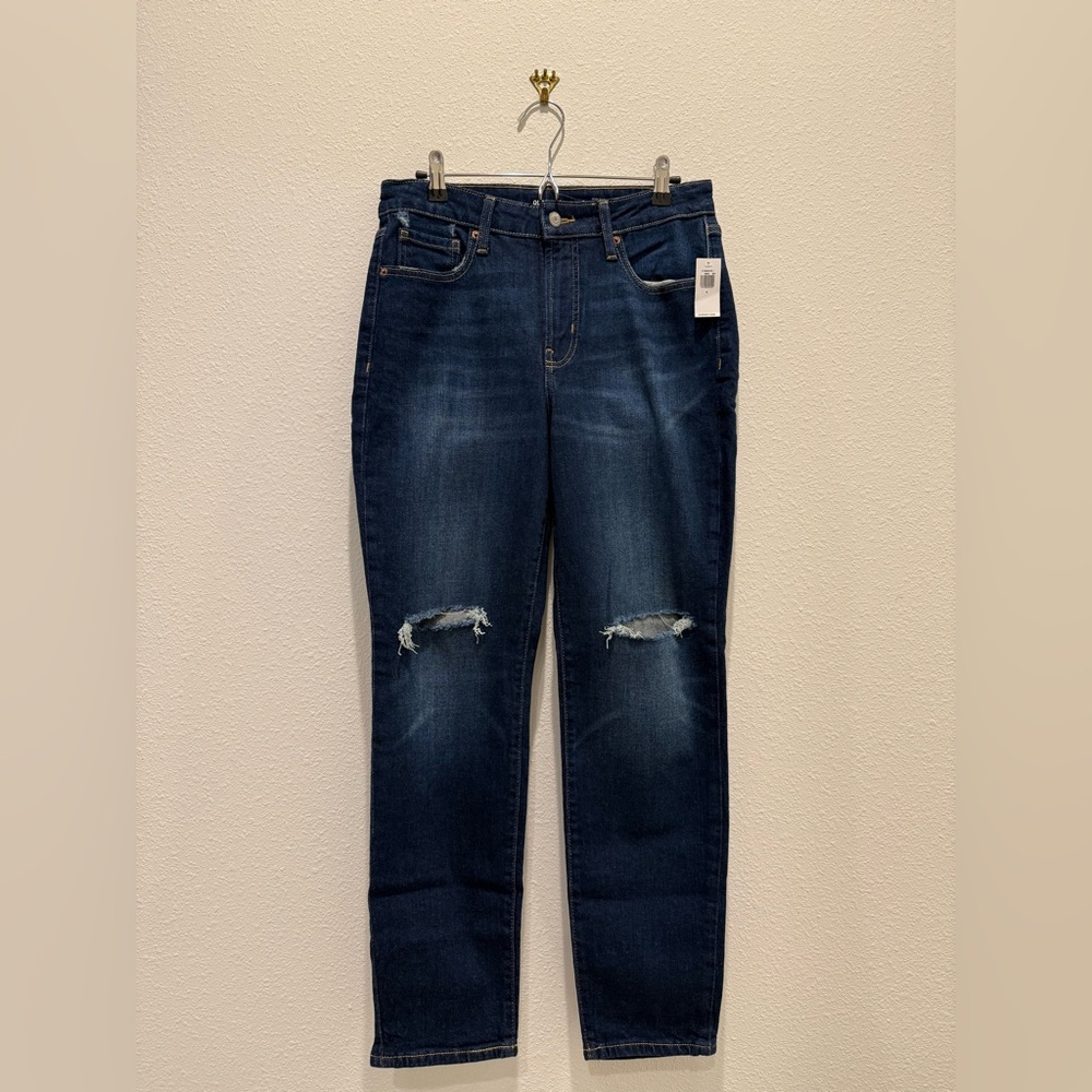Old Navy Dark Blue High-rise Jeans (size 6)